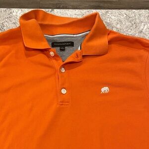 Banana Republic Men's Bright Orange Polo